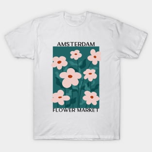 Abstract Flower Market Illustration 23 T-Shirt